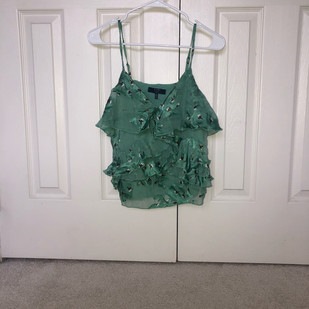 Kari blue tank top
